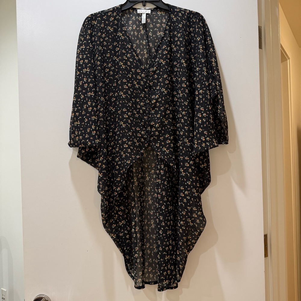 Floral Kimono Flowy Coverup